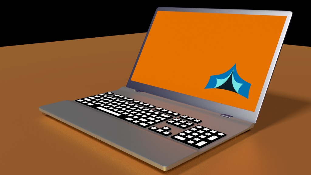 High-Poly Laptop preview image 1